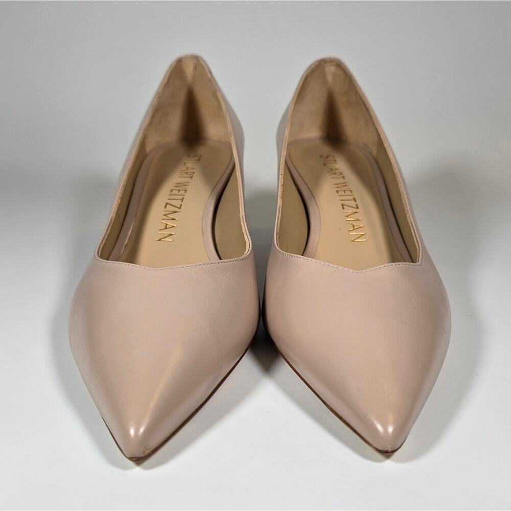 R Stuart Weitzman Soft Neutral Dusty Pink 50mm Ki… - image 3